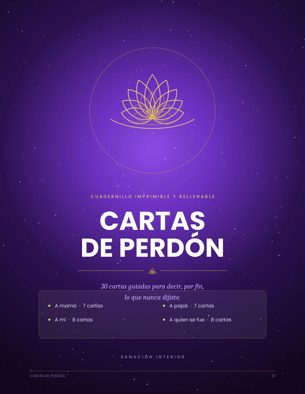 Cartas de Perdón · 30 cartas guiadas